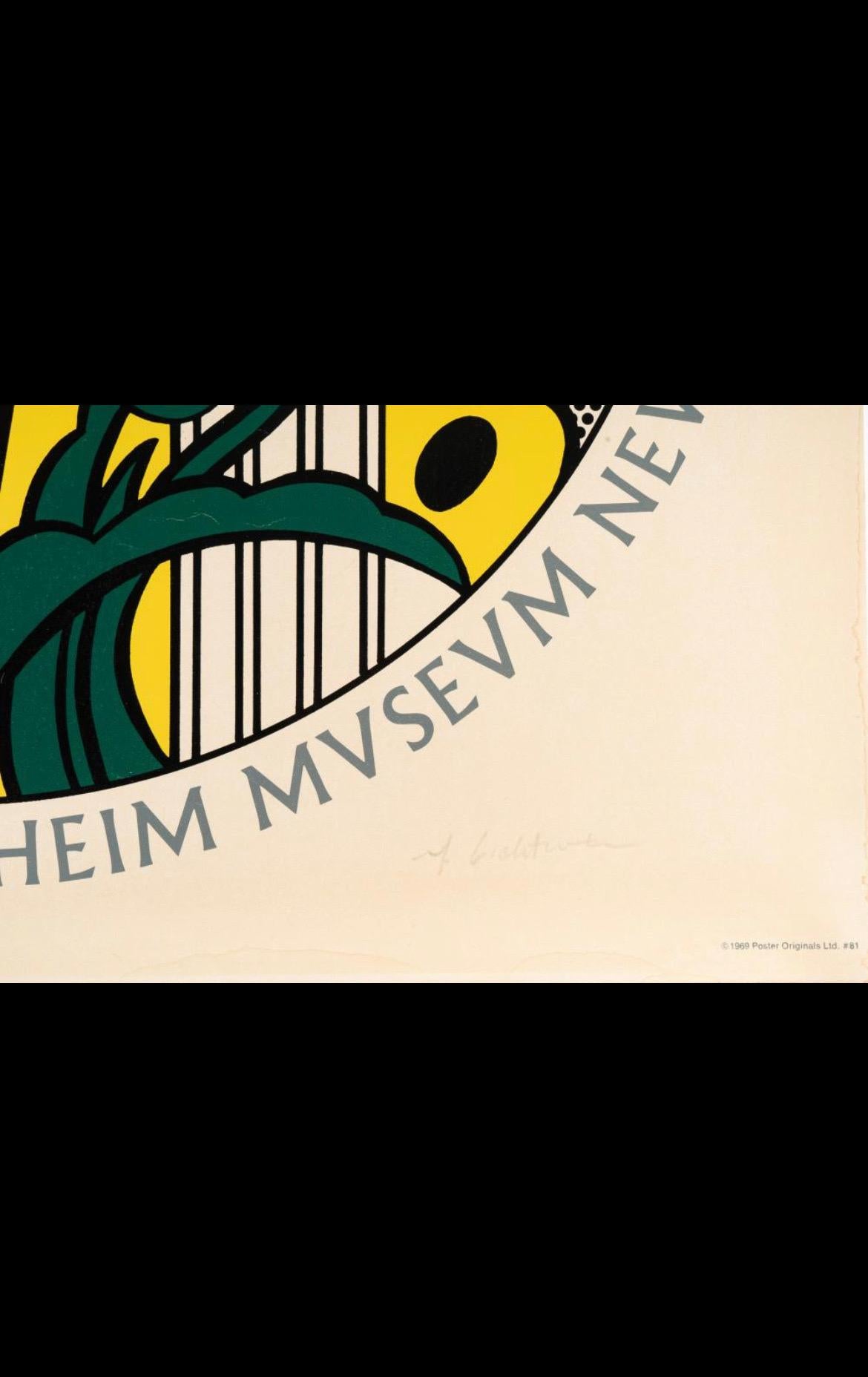 Mid-20th Century Roy Lichtenstein (1923-1997): Solomon R. Guggenheim Museum Art Print For Sale