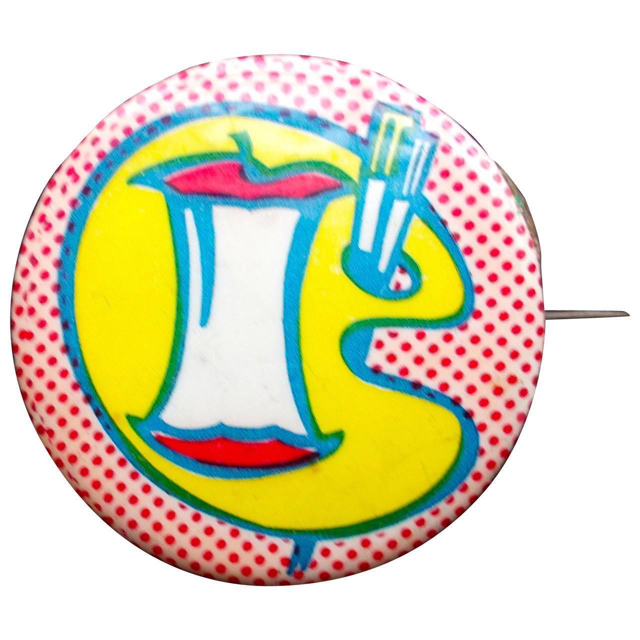 Roy Lichtenstein Pop 60's Art Pin "Artists for C.O.R.E" (please forgive the pun)