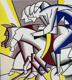 Roy Lichtenstein 1984 Los Angeles Olympische Spiele, Los Angeles  Poster, „Der rote Reiter“