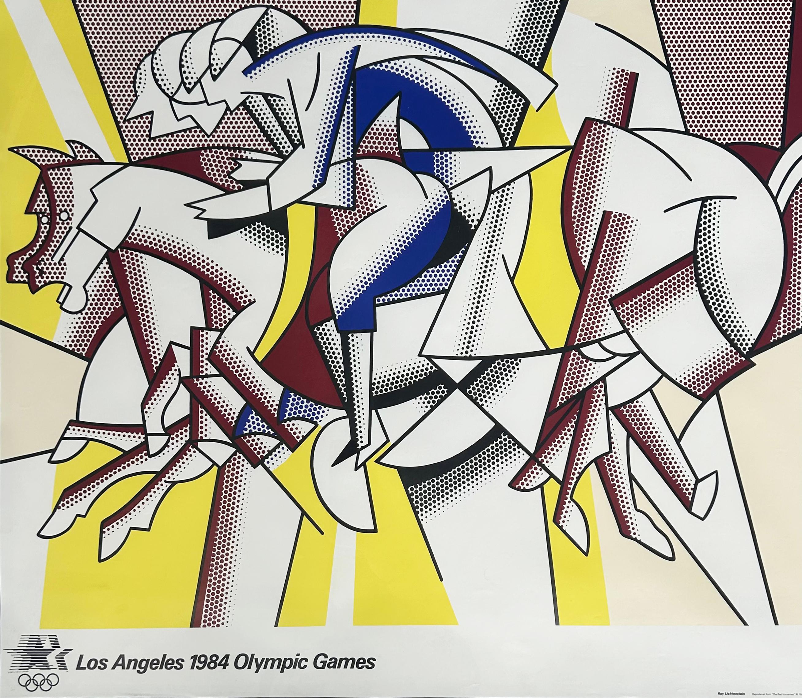 Moderno Roy Lichtenstein 1984 Giochi Olimpici di Los Angeles  Poster, 