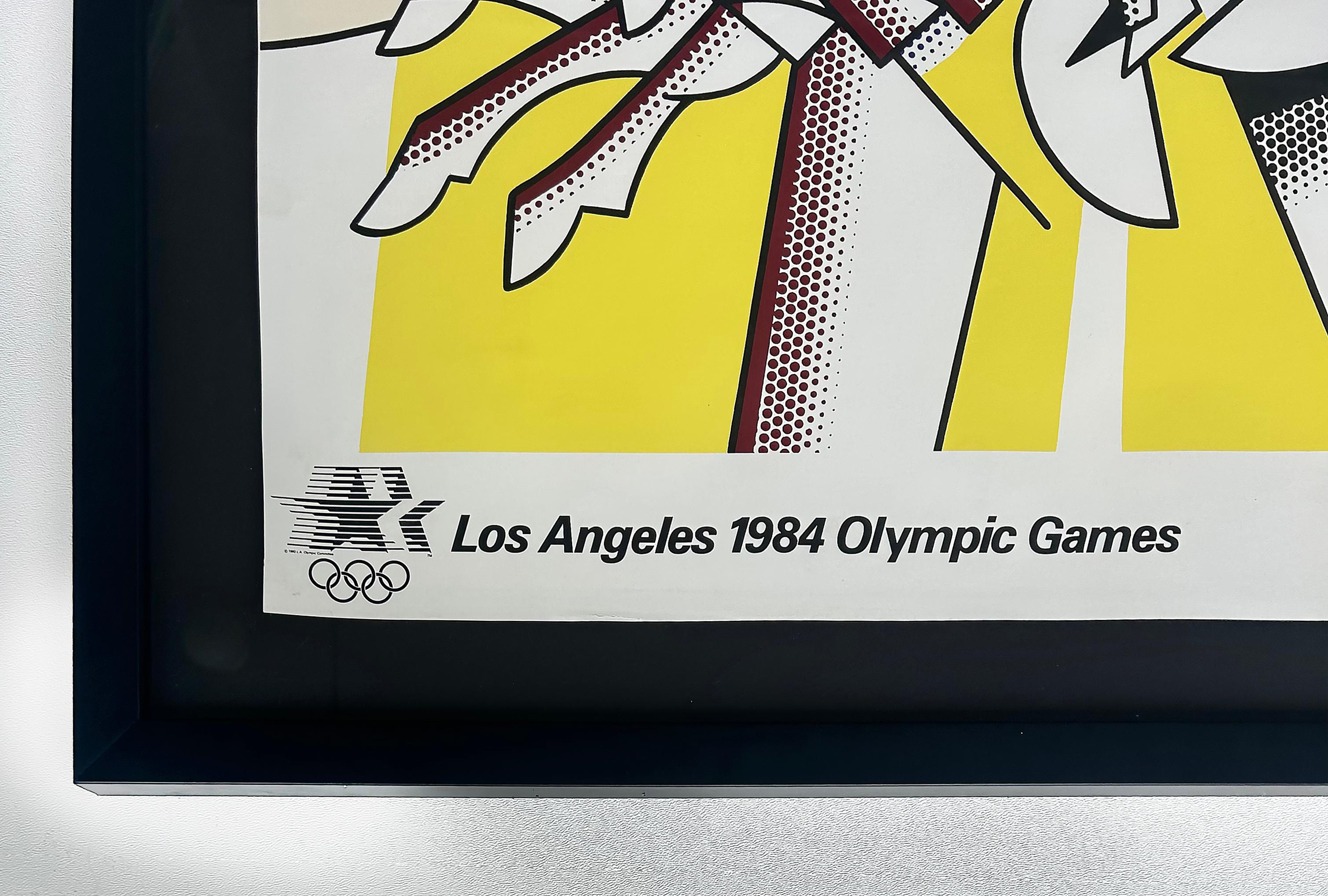 Americano Roy Lichtenstein 1984 Giochi Olimpici di Los Angeles  Poster, 
