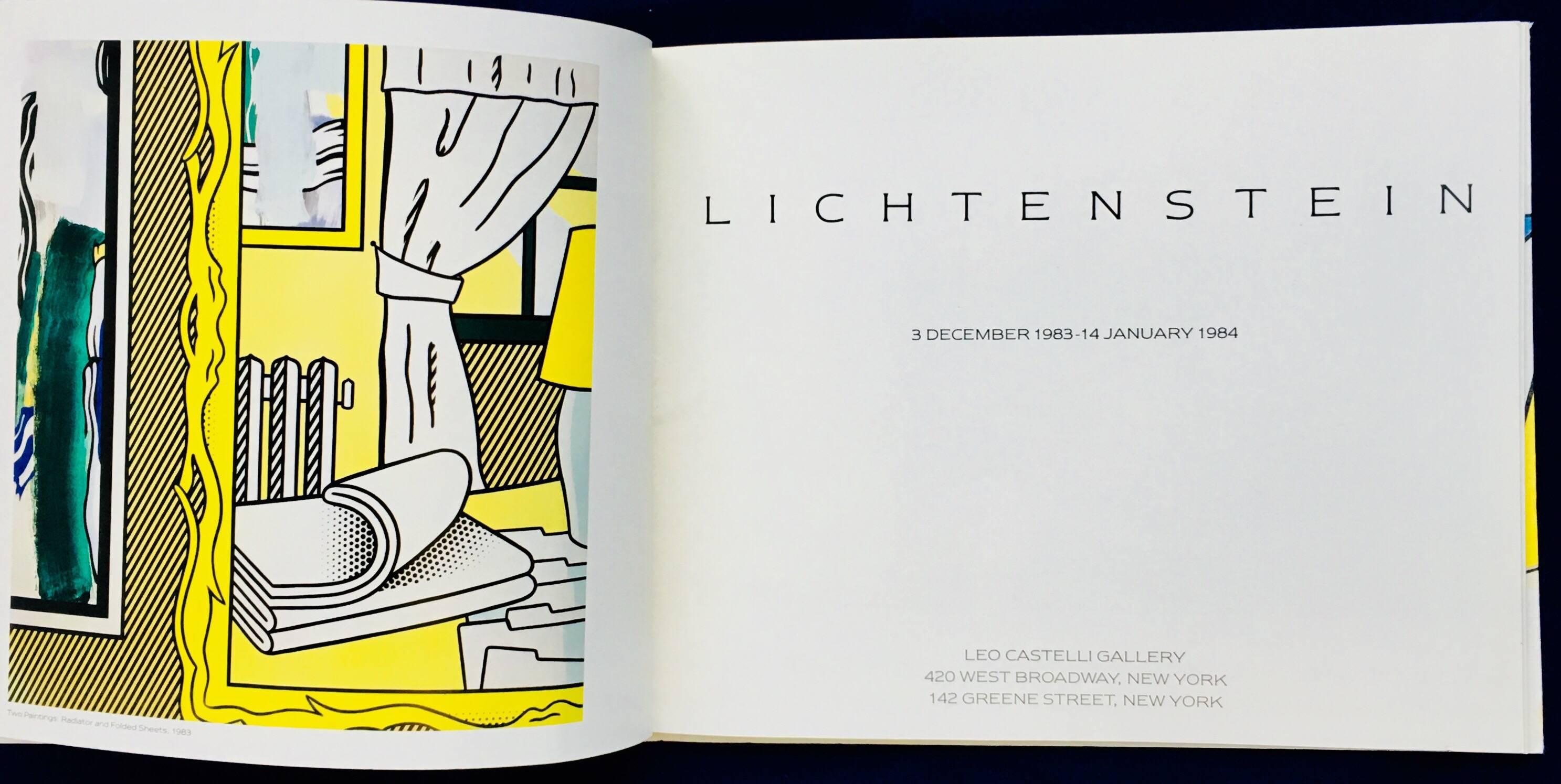 Roy Lichtenstein at Leo Castelli Gallery 1984 'Exhibition Catalog' In Excellent Condition In Brooklyn, NY