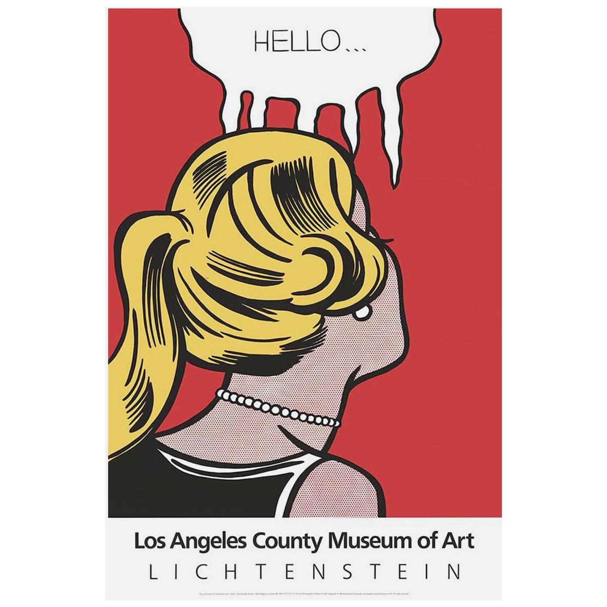 Roy Lichtenstein 
Cold Shoulder
 Original 1987 Poster Print For Sale