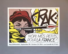 Roy Lichtenstein 'Crak!' Rare Original 1963 Poster Print on Fine Wove Paper