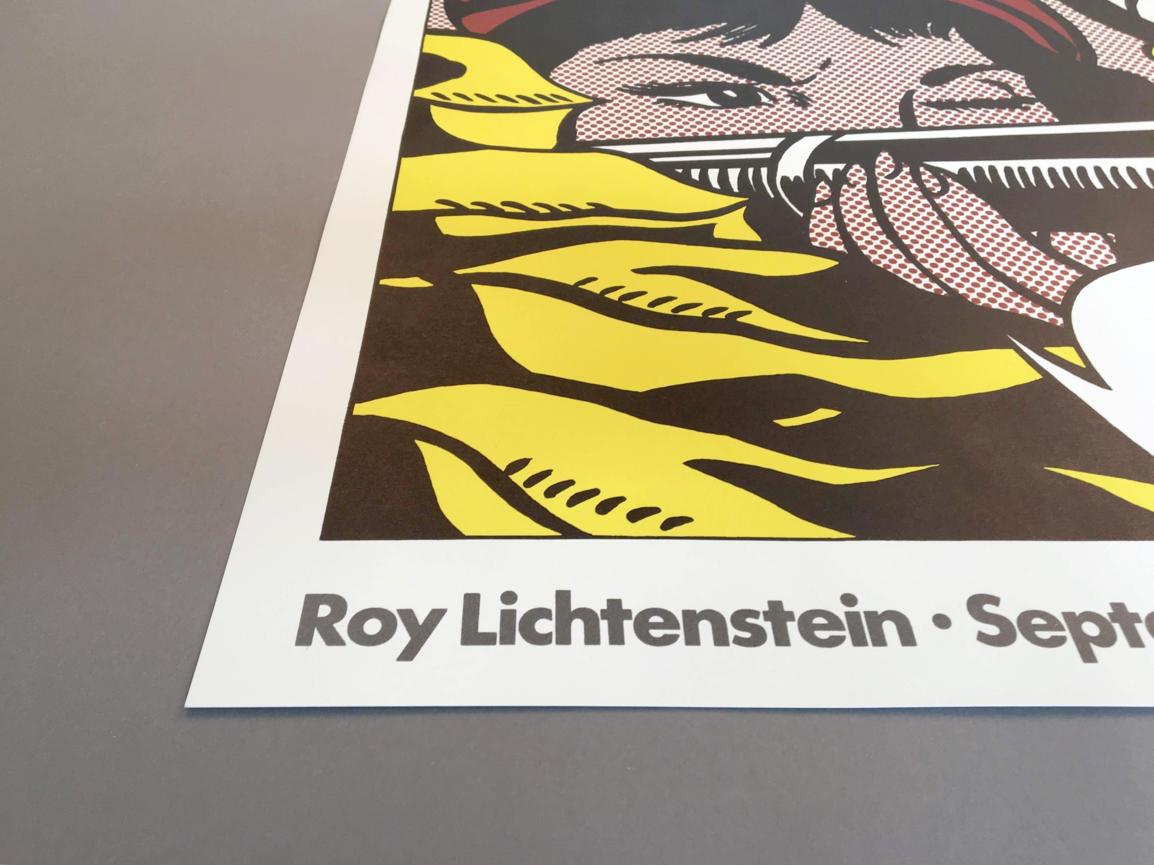 American Roy Lichtenstein 'Crak!' Rare Original 1963 Poster Print on Fine Wove Paper For Sale