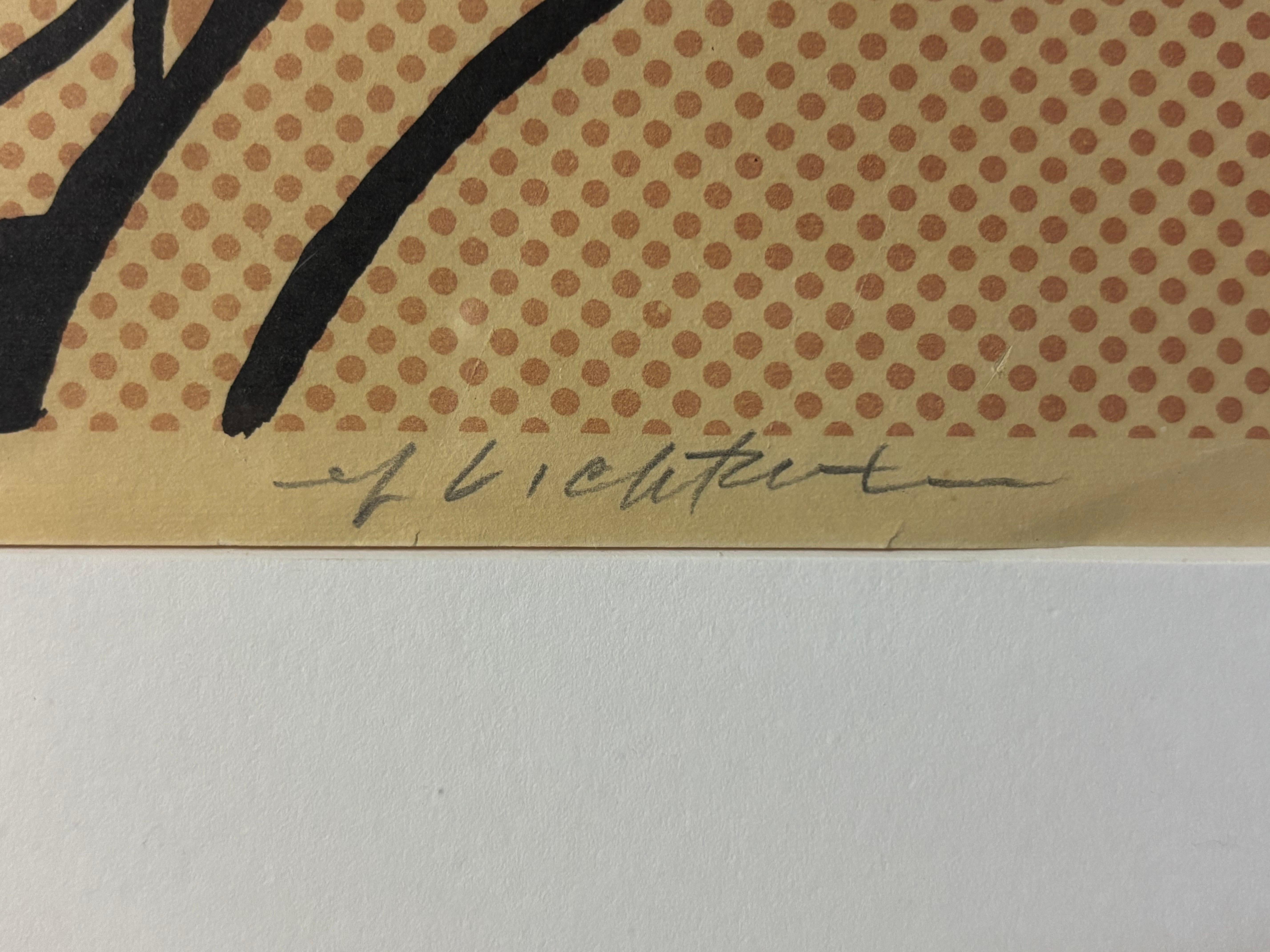 Roy Lichtenstein Weinendes Mädchen, SIGNIERT! (Papier) im Angebot