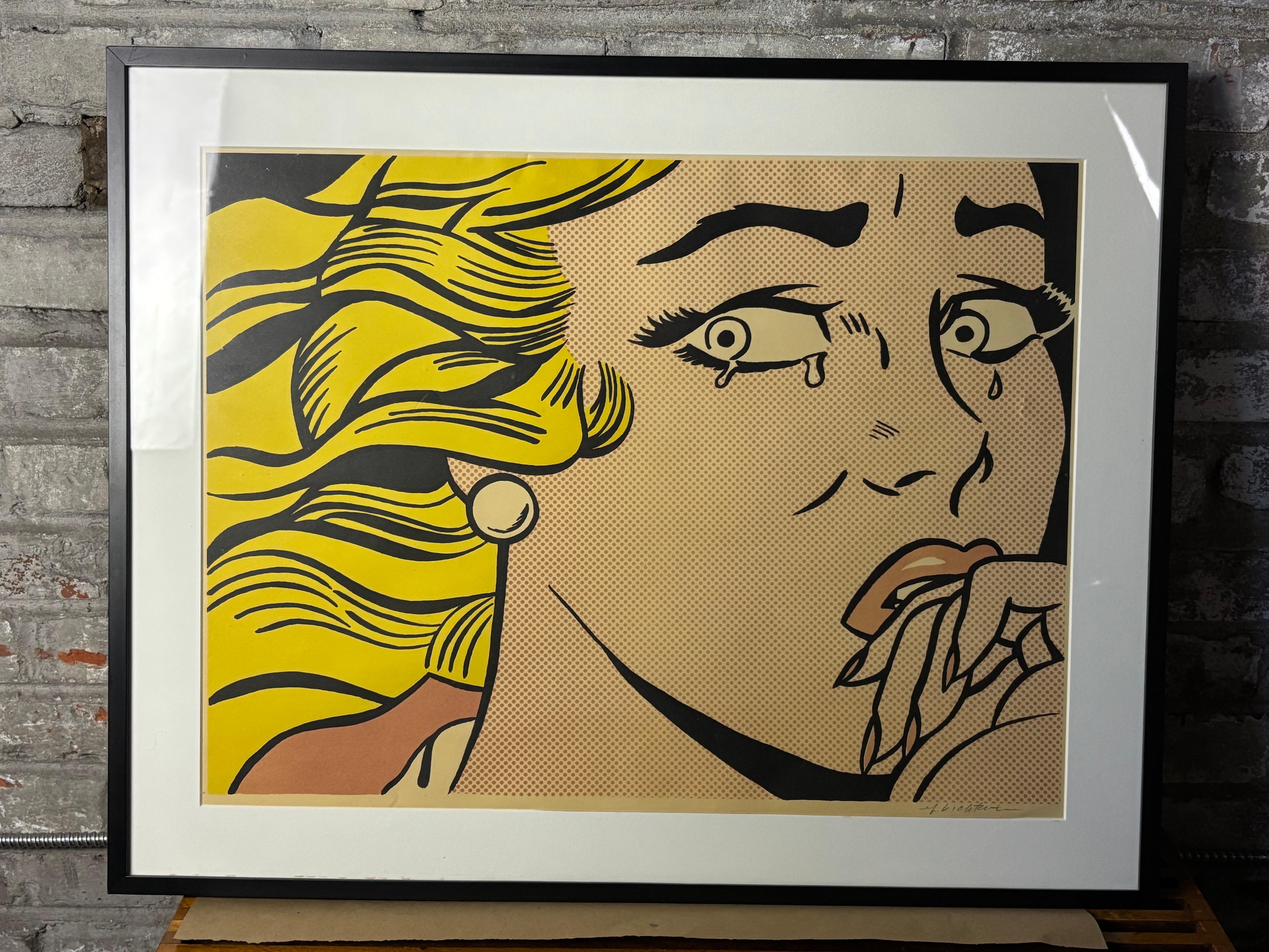 Roy Lichtenstein Weinendes Mädchen, SIGNIERT! im Angebot 2