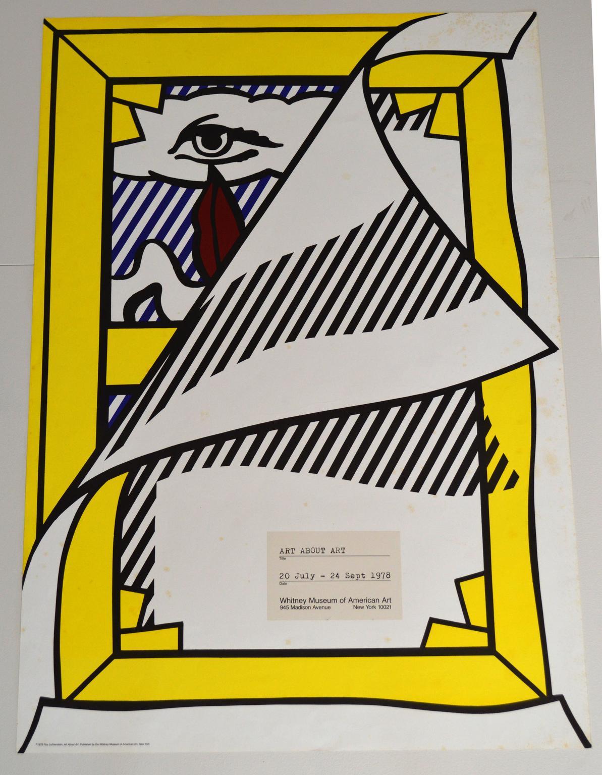 Modern Roy Lichtenstein Exhibition Poster, 