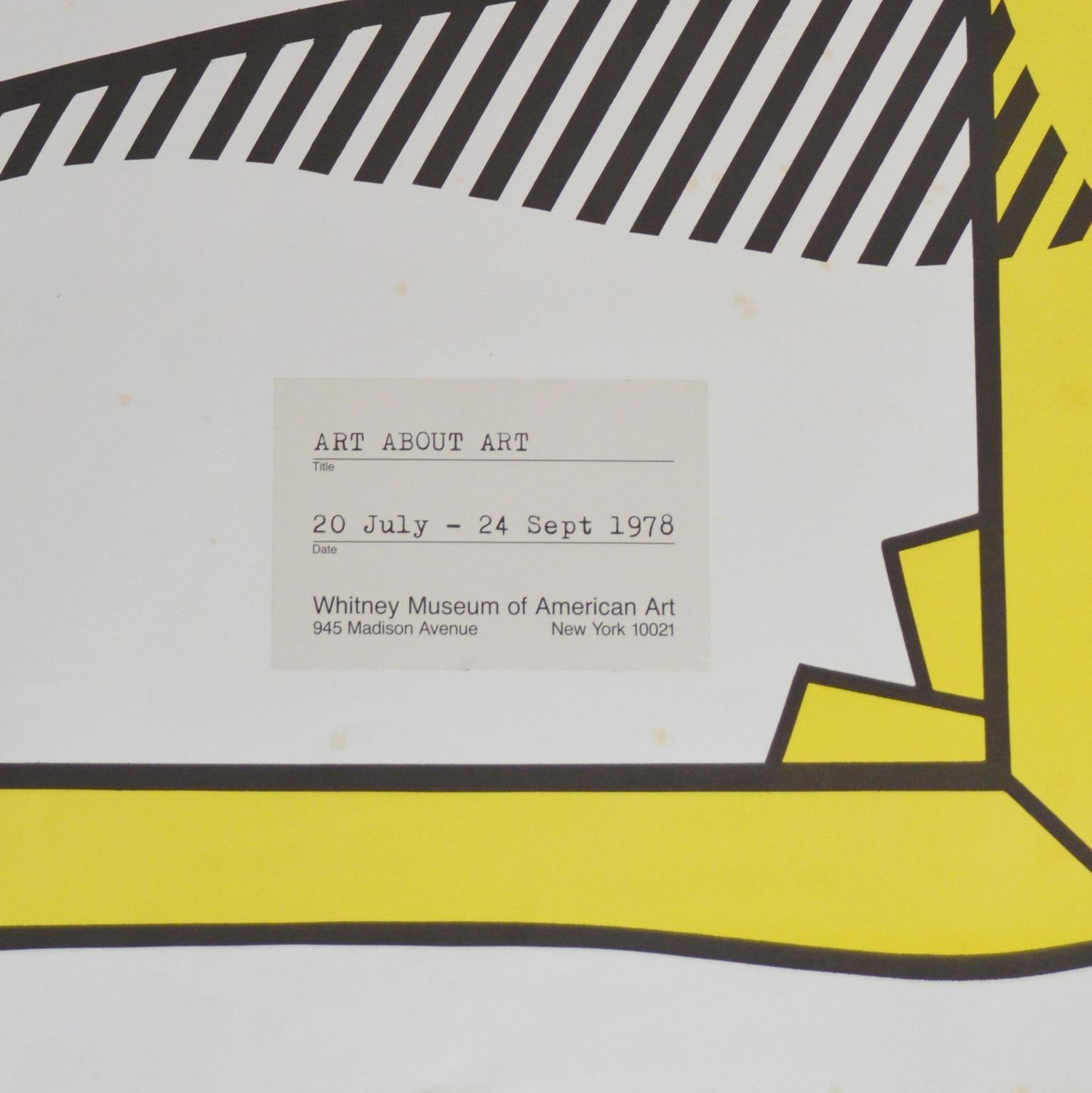 Late 20th Century Roy Lichtenstein Exhibition Poster, 