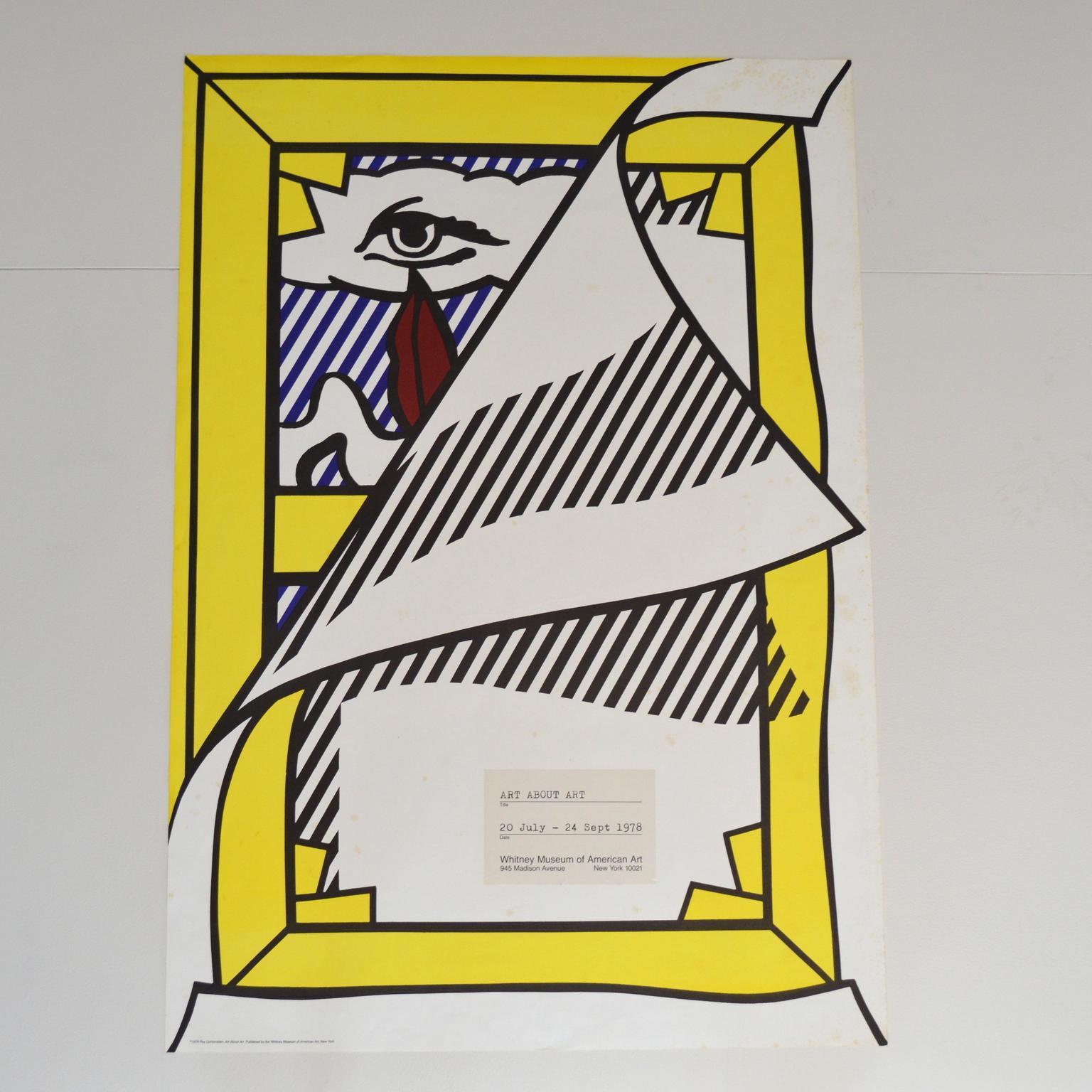 Paper Roy Lichtenstein Exhibition Poster, 