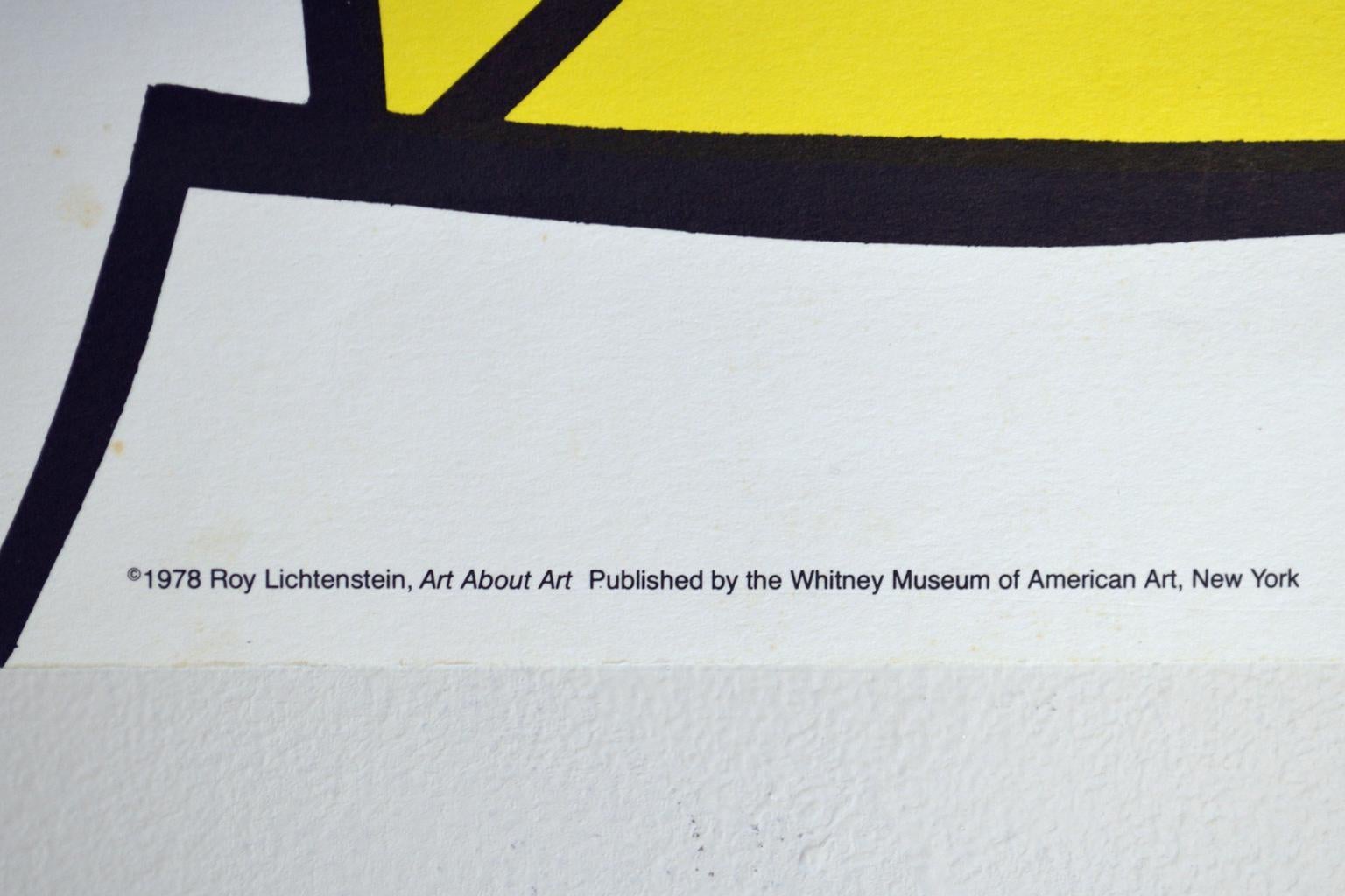 Roy Lichtenstein Exhibition Poster, 