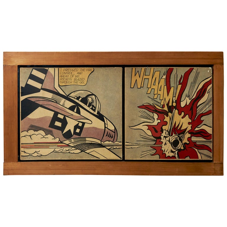 Roy Lichtenstein Framed Whaam Print By The Tate Gallery London For Sale At 1stdibs