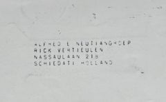 Leo Castelli Gallery mailer (Roy Lichtenstein, Frank Stella, John Chamberlain)