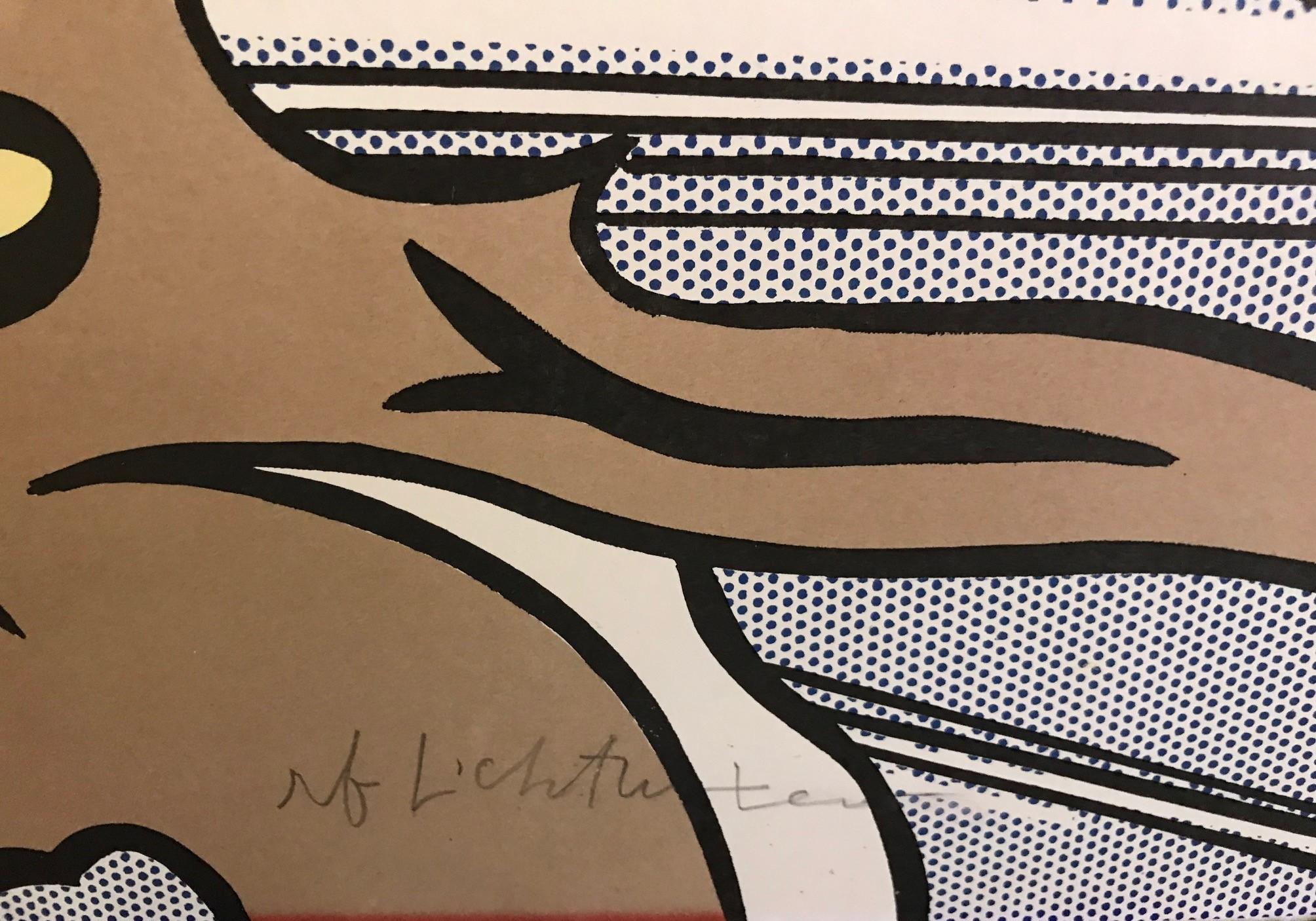Roy Lichtenstein Hand Bleistift Signierte Diptychon Lithographie Whaam! 8