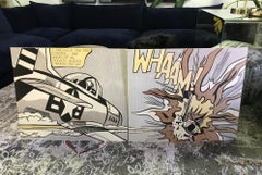 Roy Lichtenstein Hand Bleistift Signierte Diptychon Lithographie Whaam!