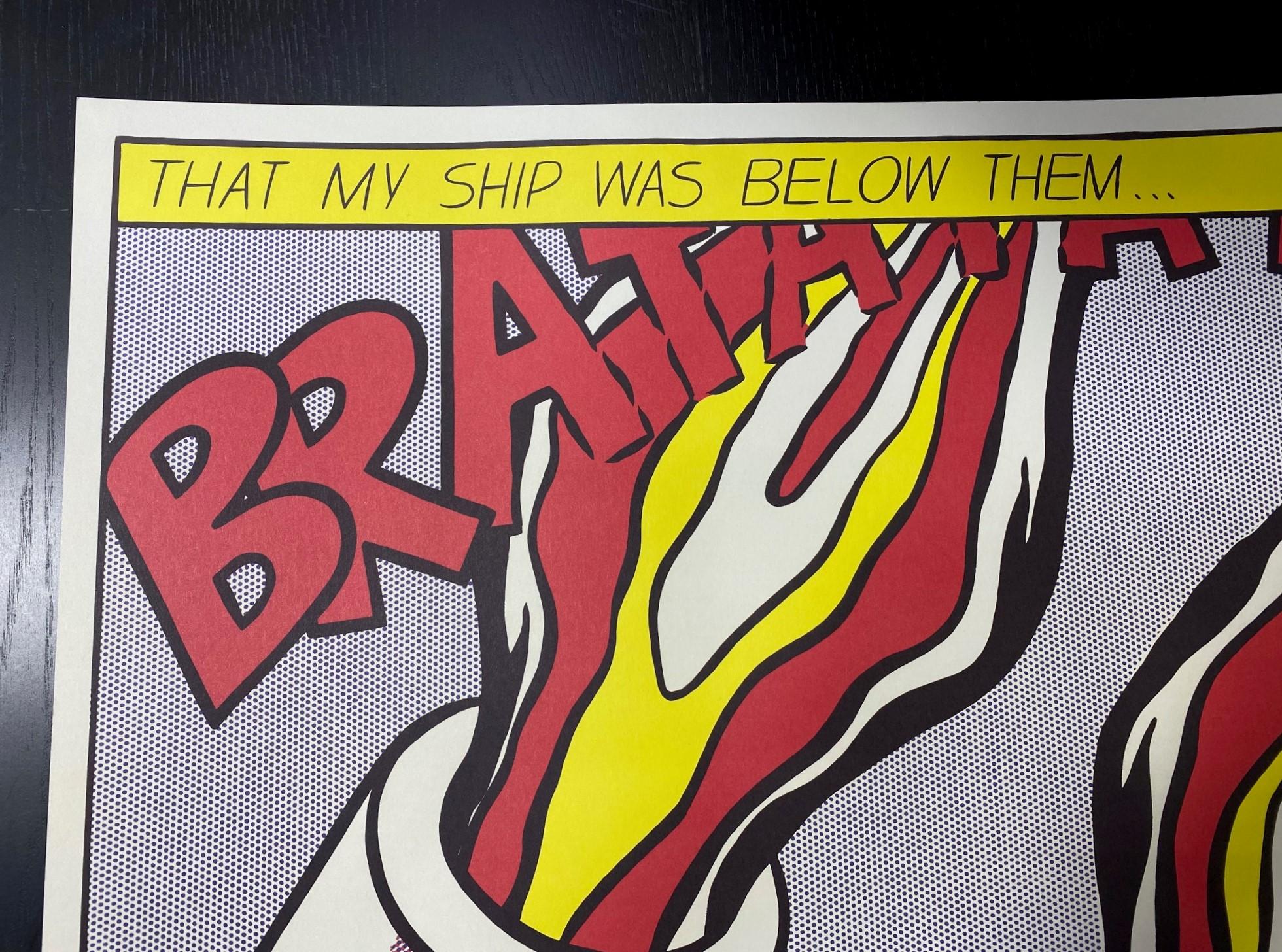 Handsignierter Triptychondruck „As I Opened Fire“ von Roy Lichtenstein, Stedelijk Museum im Angebot 7