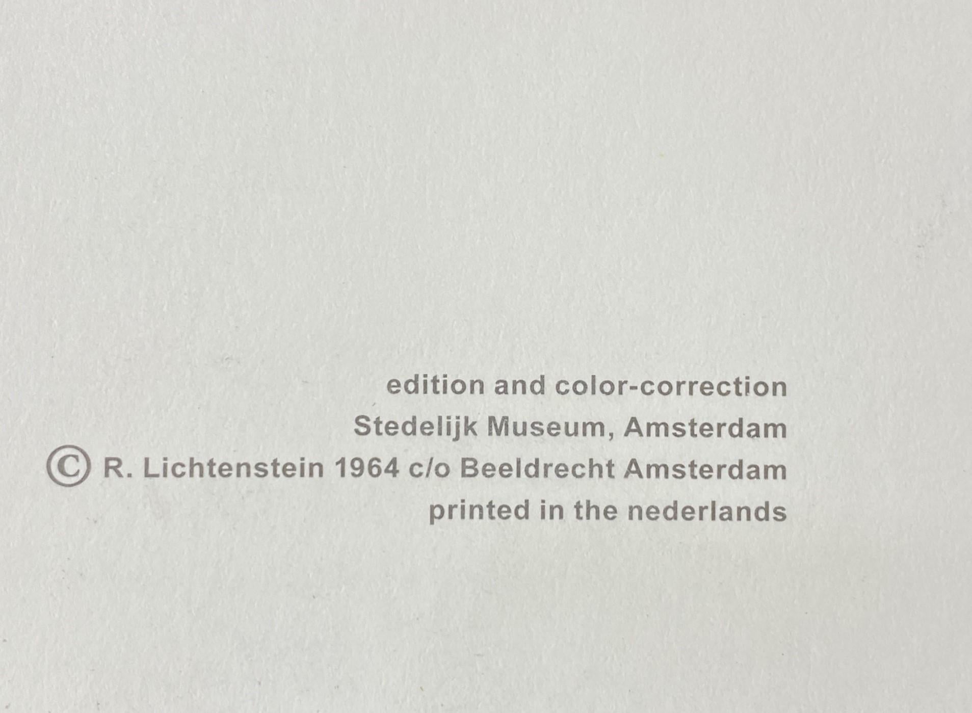Handsignierter Triptychondruck „As I Opened Fire“ von Roy Lichtenstein, Stedelijk Museum im Angebot 11