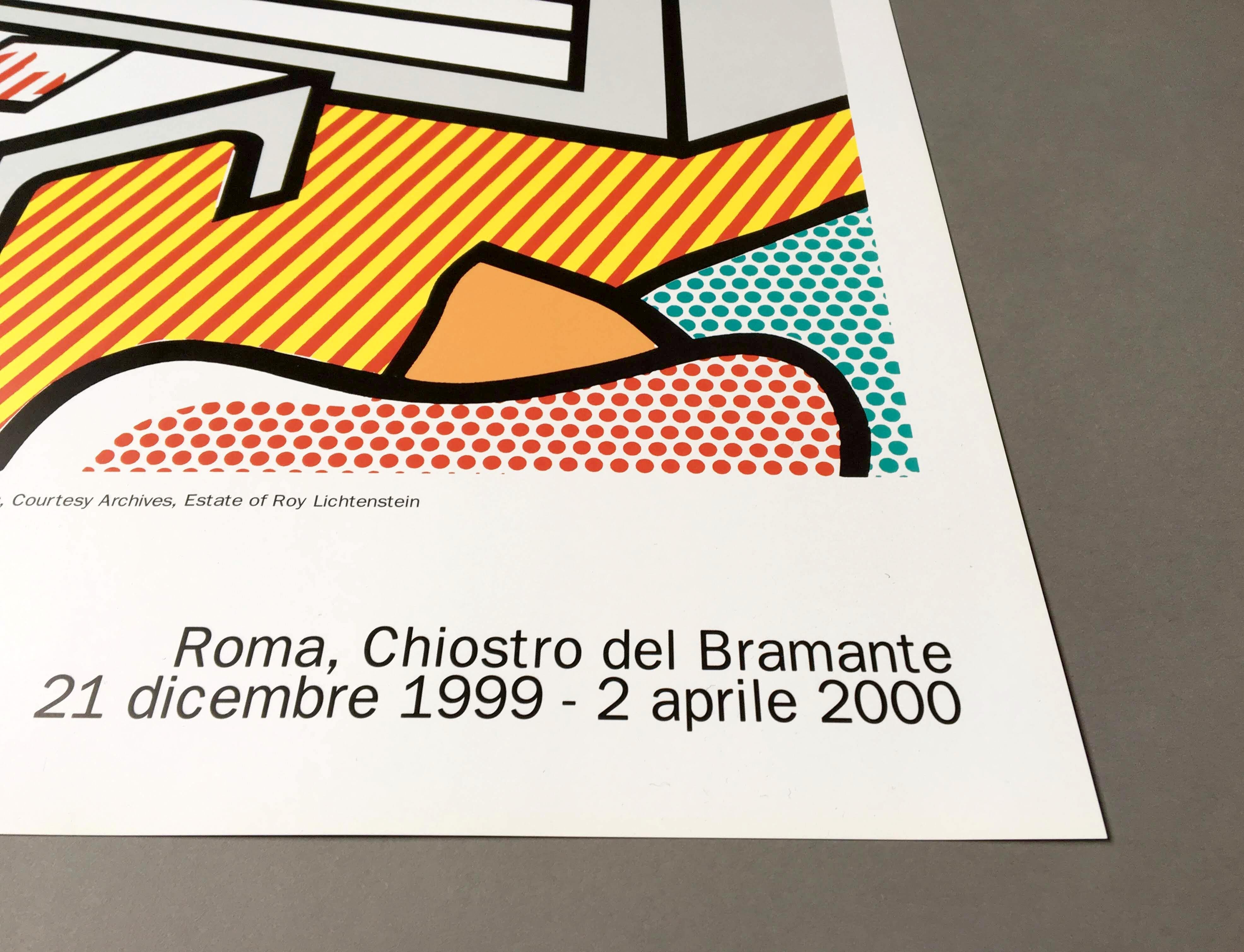 Seltener Originalplakat „Interior with Skyline“ von Roy Lichtenstein, 1999 (Ende des 20. Jahrhunderts) im Angebot