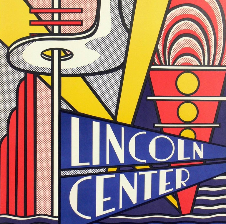 Roy lichtenstein lincoln center film festival color lithograph at