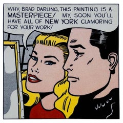 Roy Lichtenstein Masterpiece 1962 Signed Modern Vintage Exhibition Postcard