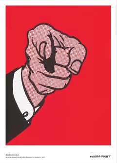Original Roy Lichtenstein Museum Poster - Pointing Finger 