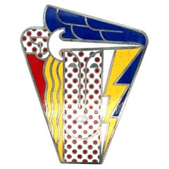 Roy Lichtenstein Modern Head 1968 Brooch