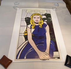 Roy Lichtenstein Modern Pop Art German Poster I Know How You Must Feel Brad