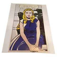 Roy Lichtenstein - Pop Art moderna - Poster tedesco - "So come ti senti, Brad"