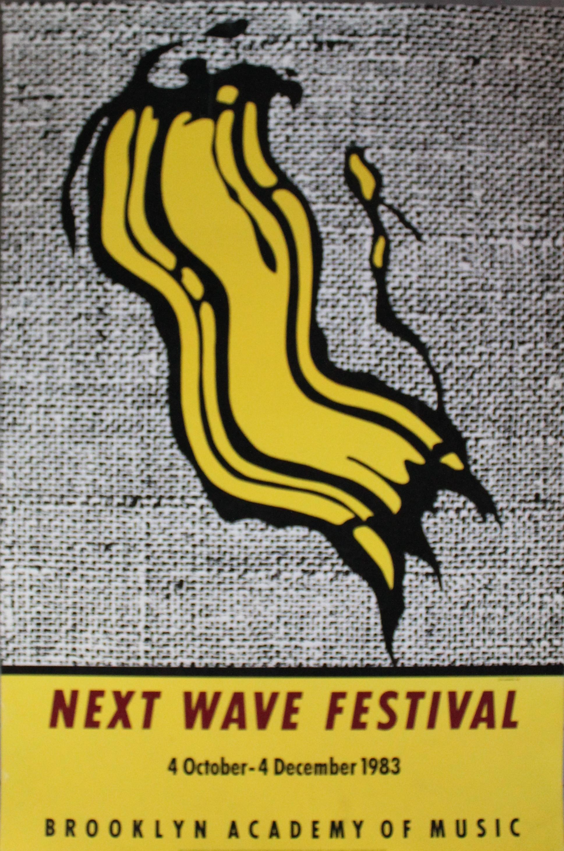 Important original Pop Art poster by Roy Lichtenstein for the 1983 