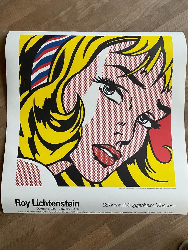 大幅値下げ・希少Roy Lichtenstein・サイン入りシルクスクリーン