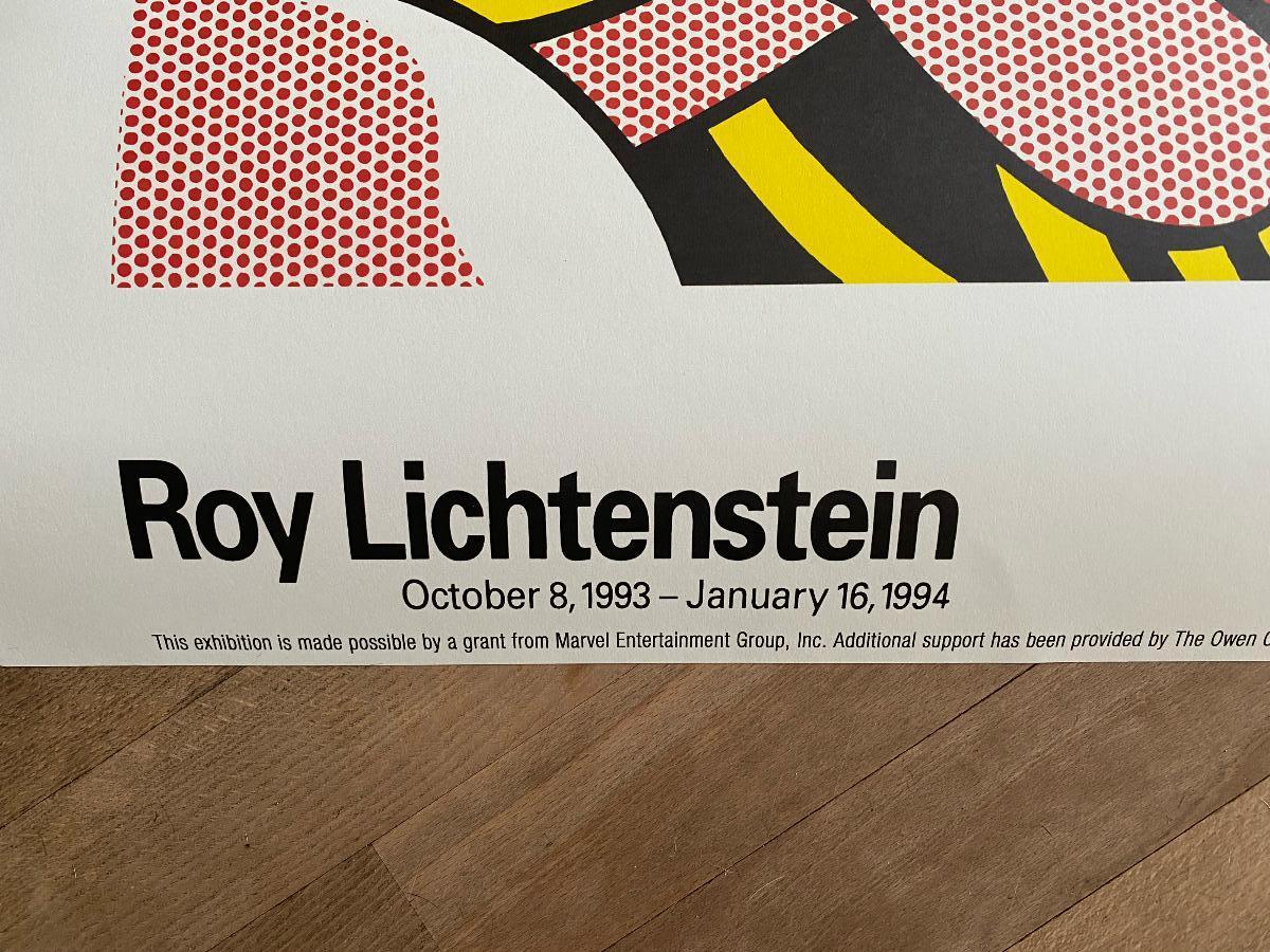 American Roy Lichtenstein Official Exhibition Poster 1993 for Guggenheim Museum