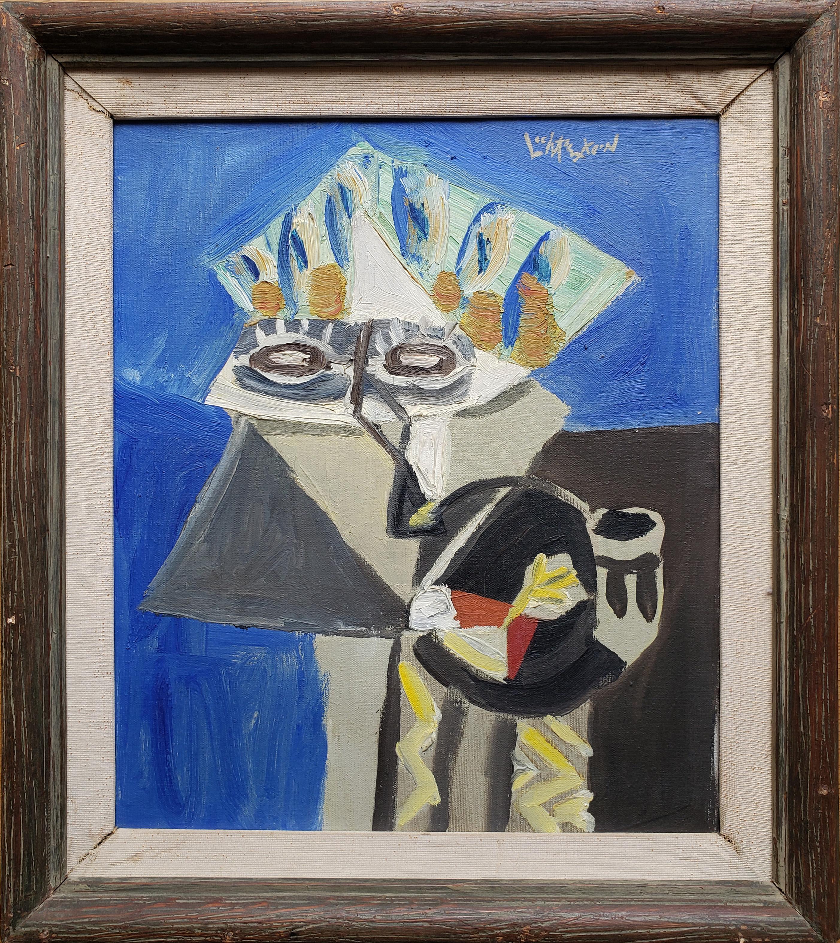 Indiano con pipa - Painting di Roy Lichtenstein