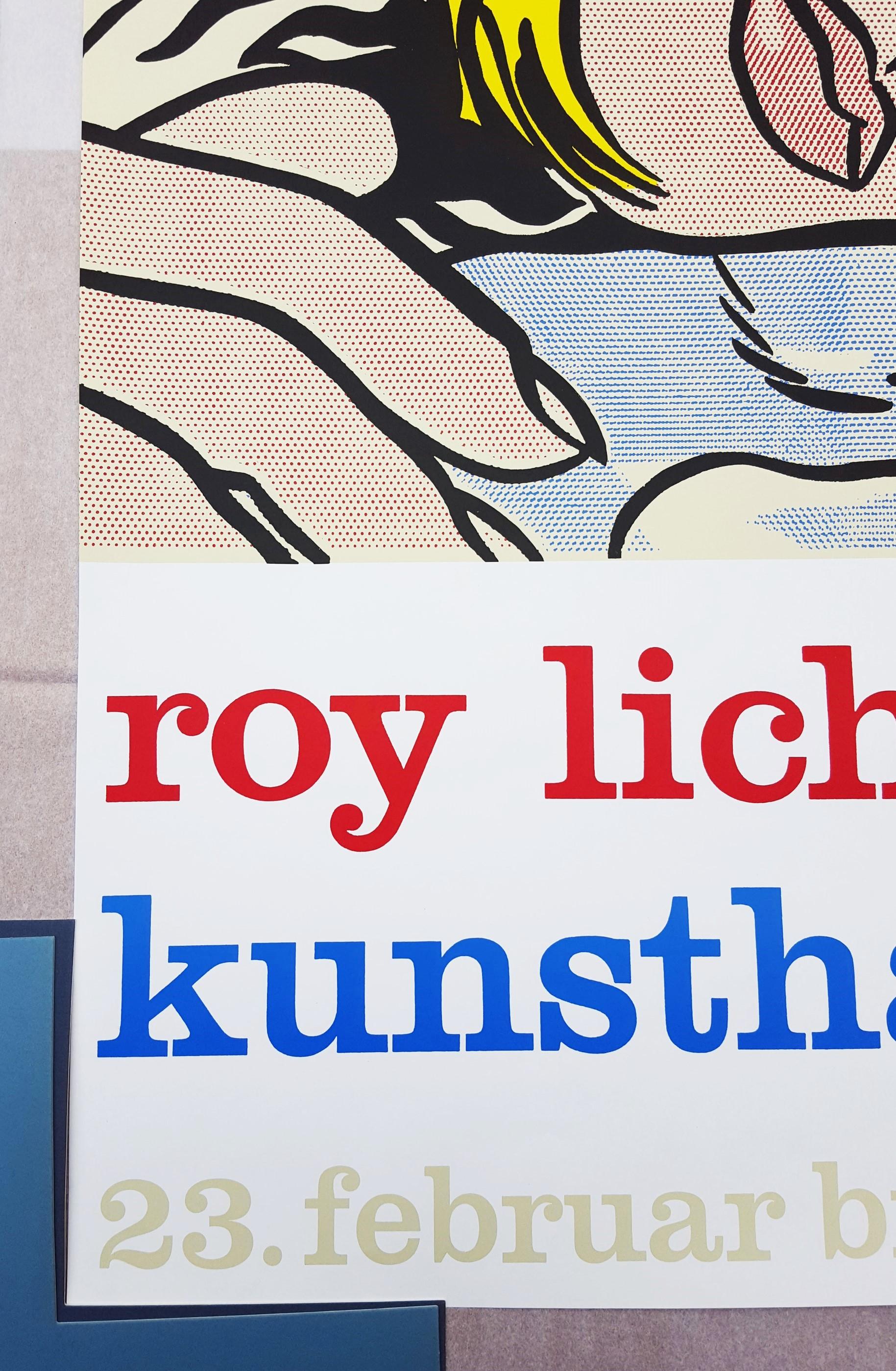Affiche de la Kunsthalle Bern (Hopeless) /// Sérigraphie Pop Art Roy Lichtenstein en vente 2