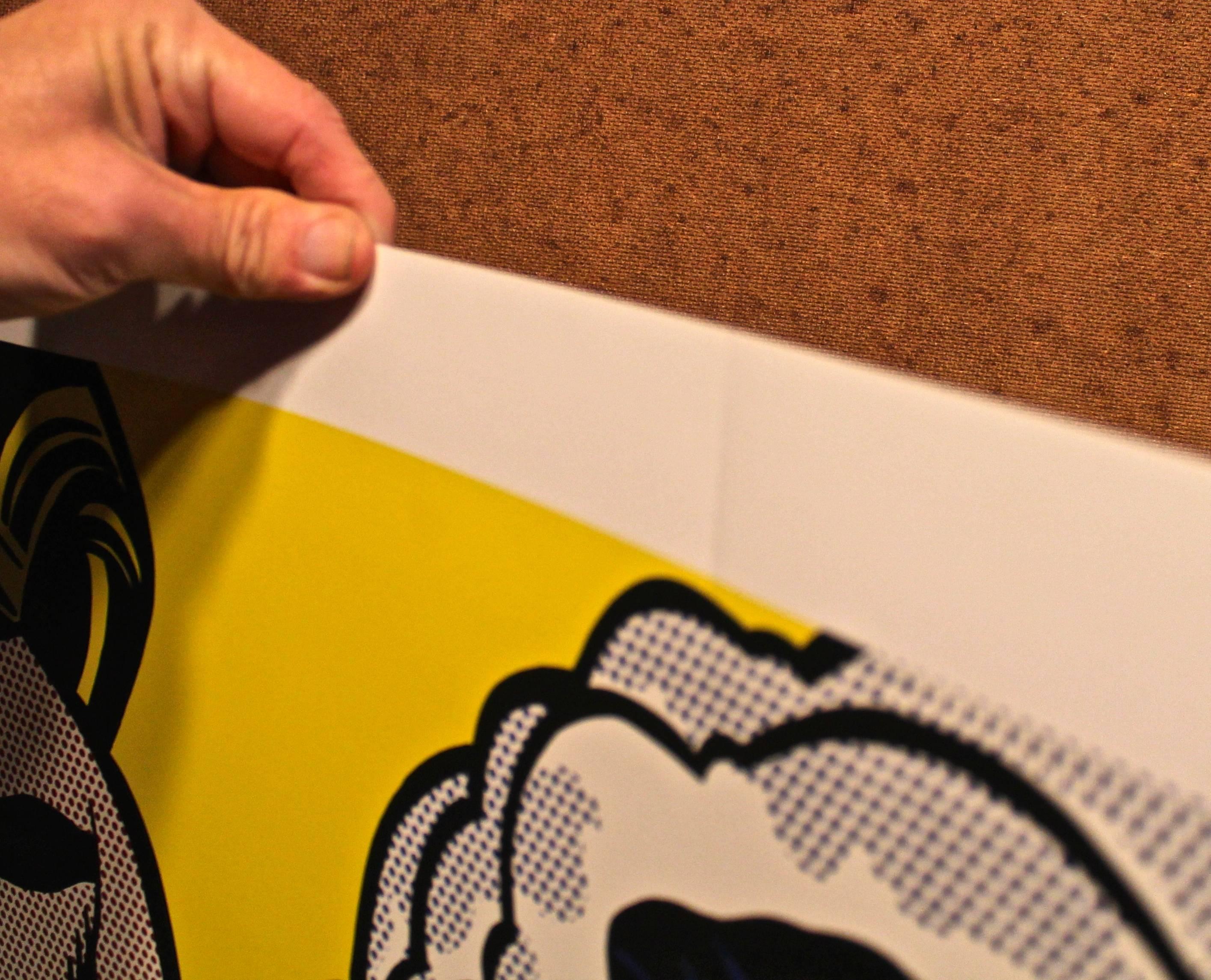 Roy Lichtenstein Pop Art Poster of 1961 Painting 