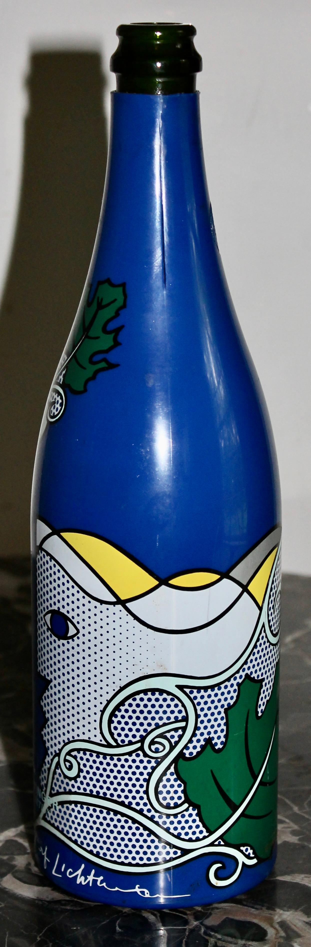 Roy Lichtenstein Pop Art Taittinger Bottle 1985 For Sale 3