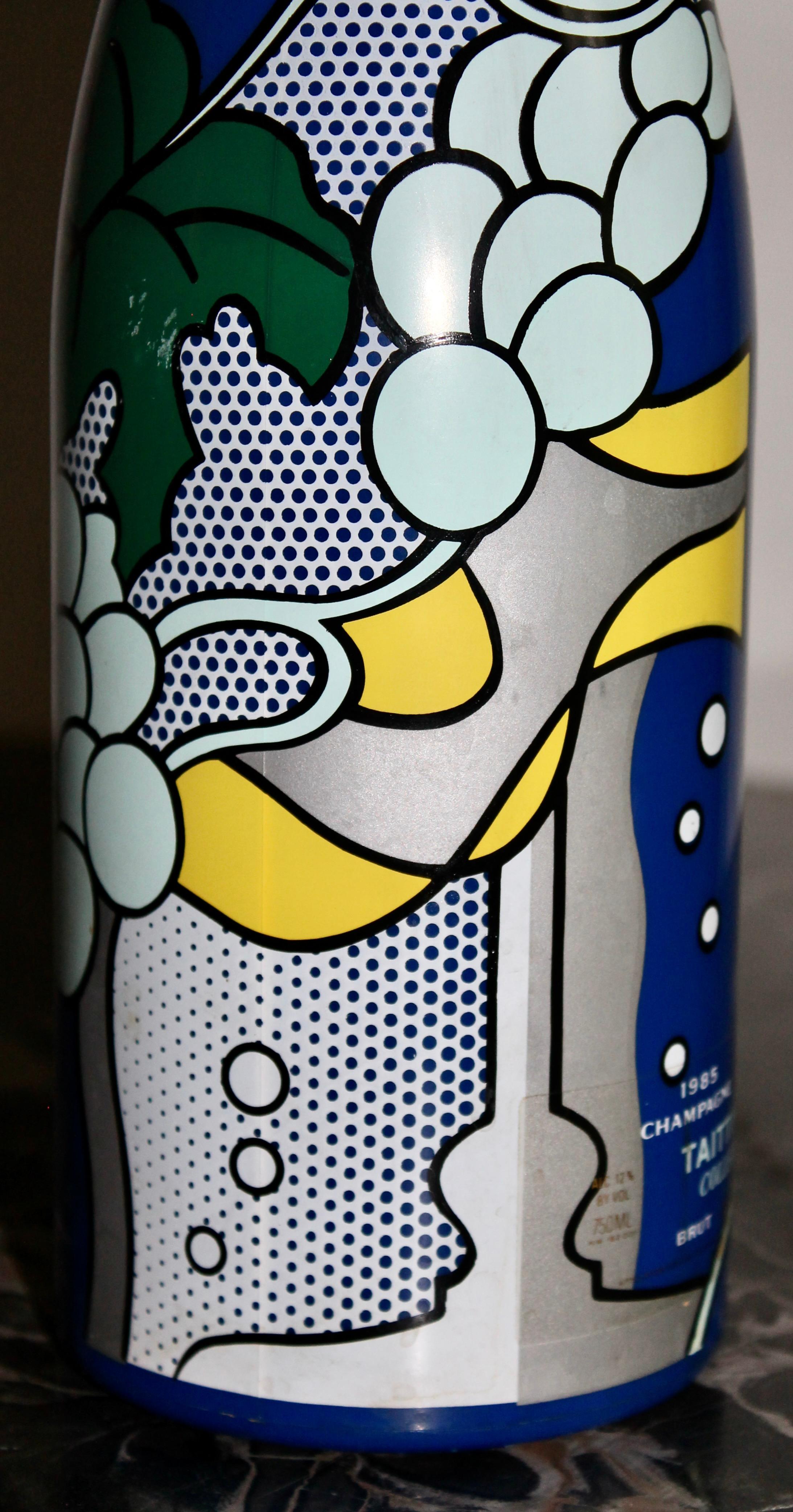 Roy Lichtenstein Pop Art Taittinger Bottle 1985 For Sale 4