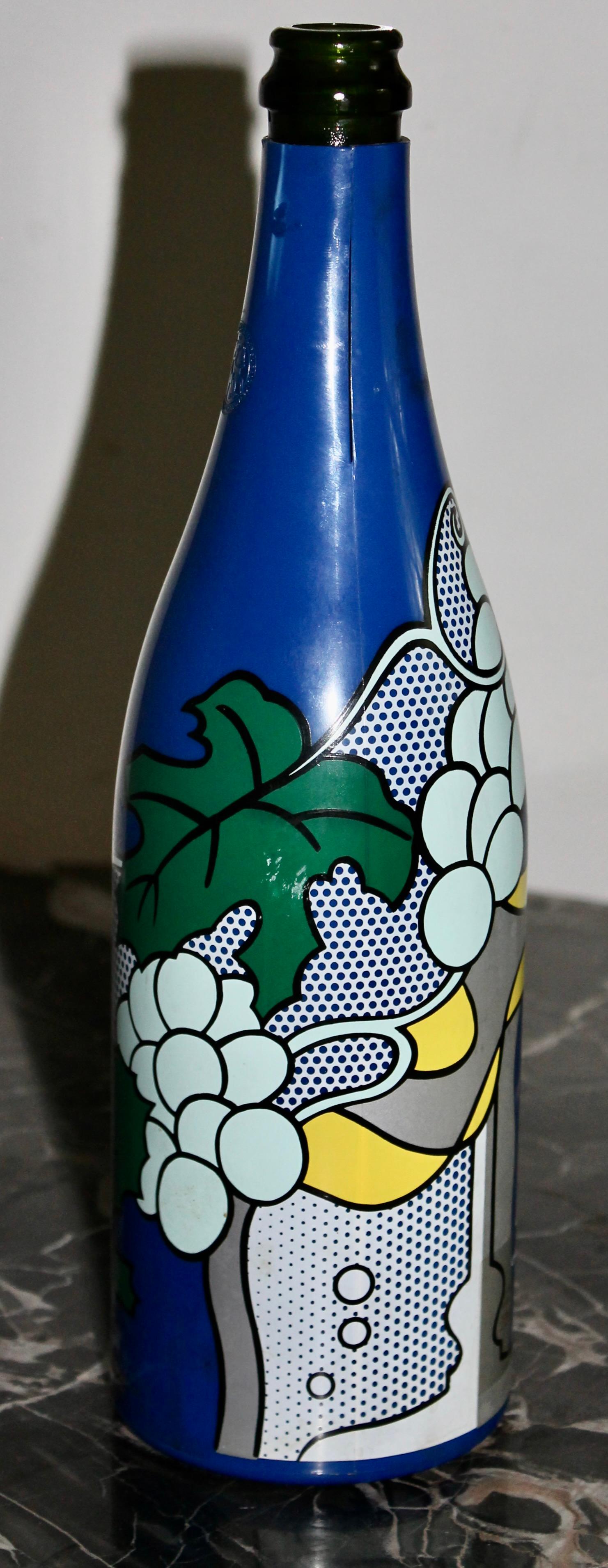Roy Lichtenstein Pop Art Taittinger Bottle 1985 For Sale 1
