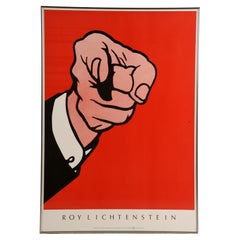 Póster de Roy Lichtenstein impreso en 1989 por Impronte Edizioni en papel Arches