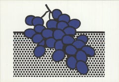 1972 Roy Lichtenstein 'Blue Grapes' Pop Art Lithograph