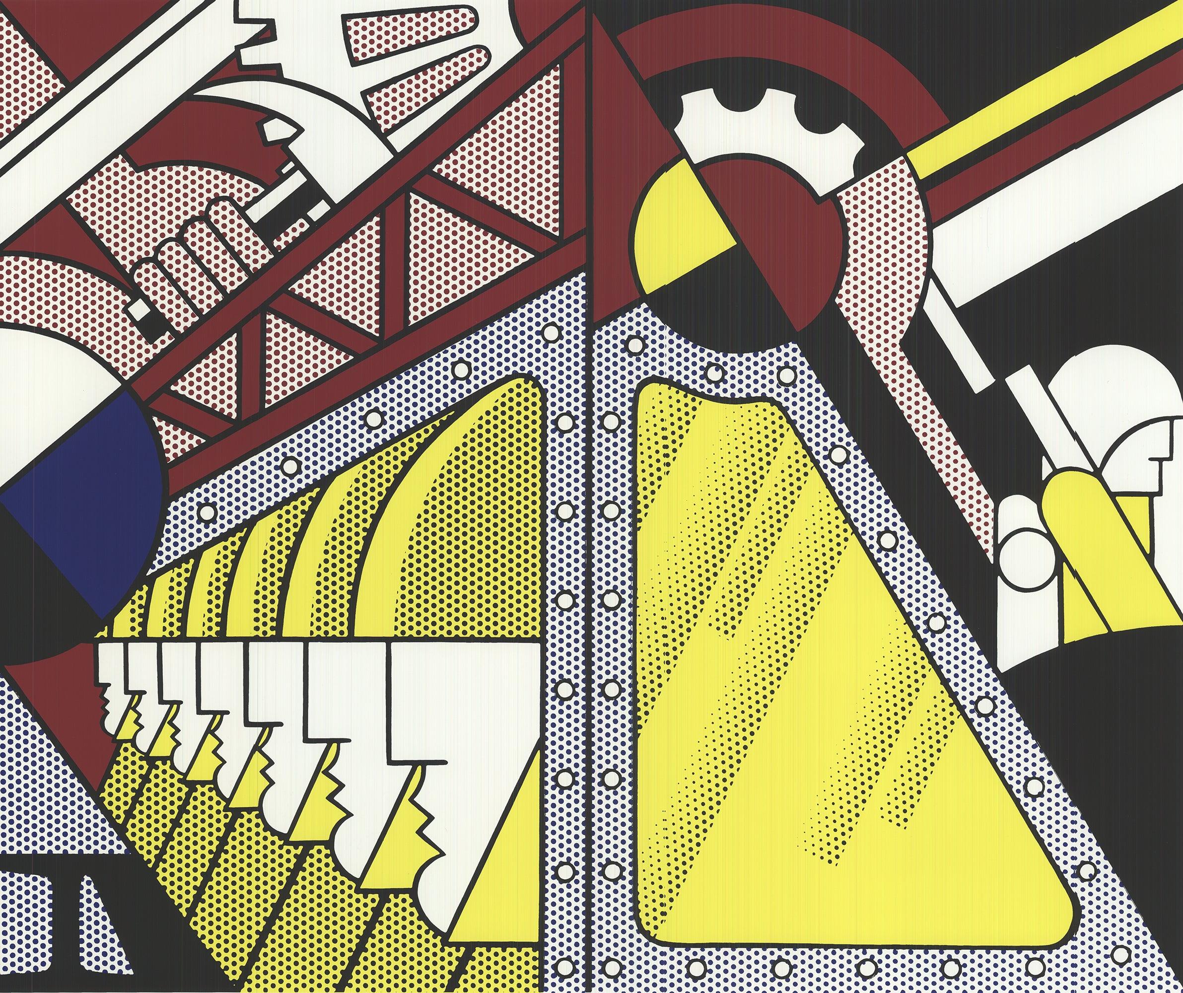 Lichtenstein 1989 'Study For Preparedness'  Screen-print - Pop Art Print by Roy Lichtenstein