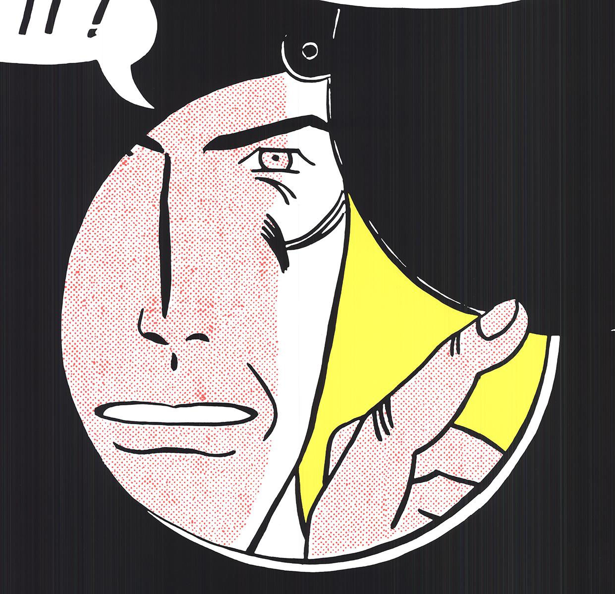 Questa riproduzione dell'iconico dipinto di Roy Lichtenstein 