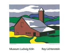 1989 After Roy Lichtenstein 'Red Barn II (1969)' Pop Art Poster