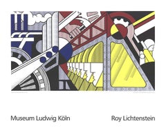 1989 After Roy Lichtenstein 'Study For Preparedness' Pop Art Blue,Multicolor