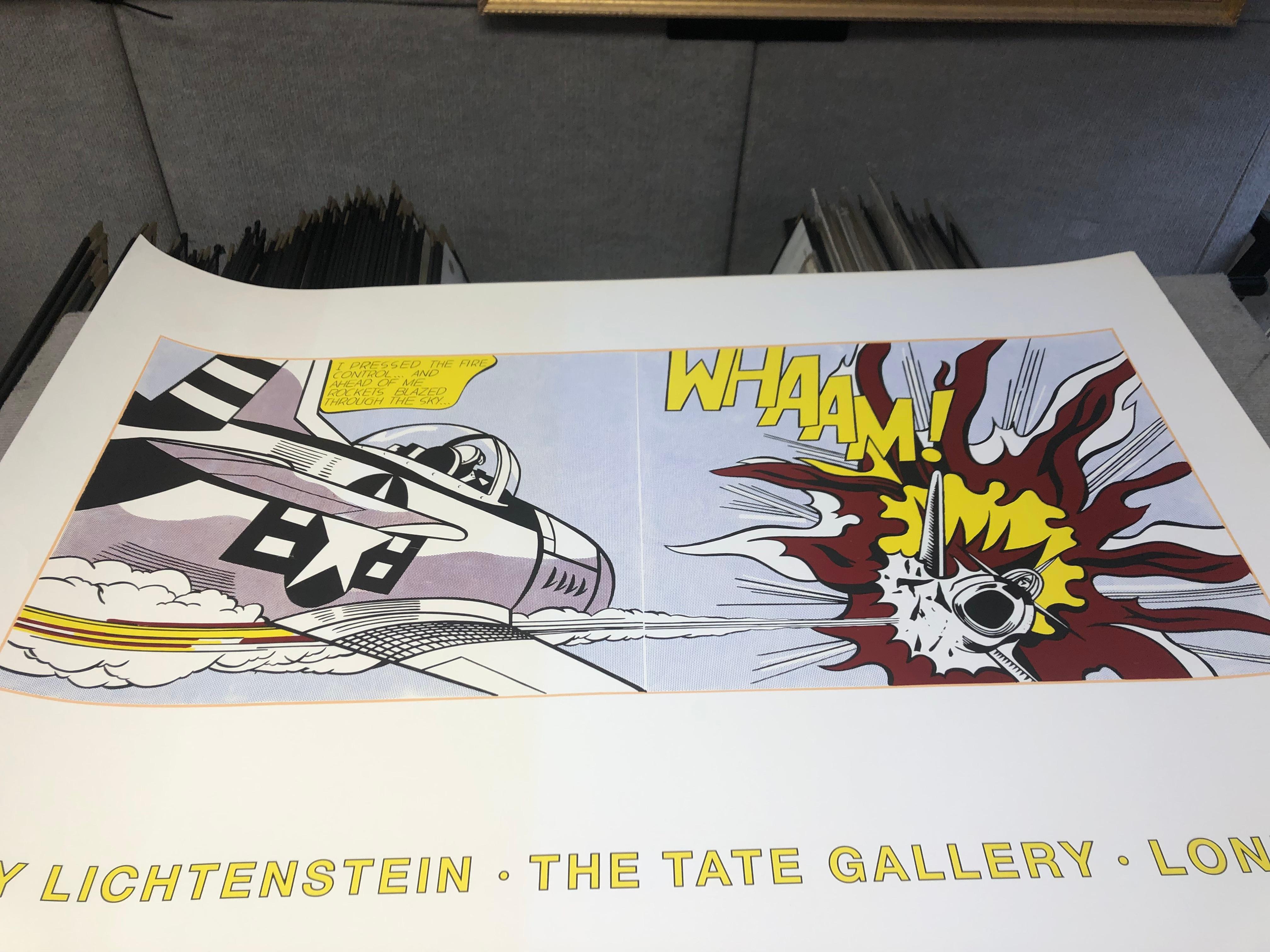 1991 After Roy Lichtenstein 'Whaam!' Original Poster For Sale 2