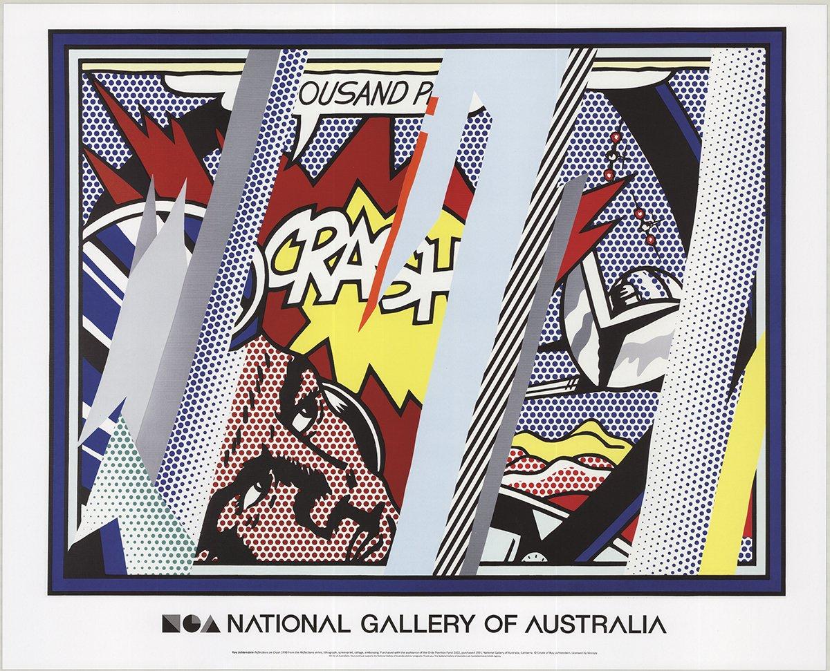 Paper Size: 23.25 x 29 inches ( 59.055 x 73.66 cm )
 Image Size: 20 x 25.75 inches ( 50.8 x 65.405 cm )
 Framed: No
 Condition: A: Mint
 
 Additional Details: The image of ""Reflections on Crash, 1990"" was used for the design of this exhibition