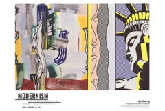 2014 After Roy Lichtenstein 'Painting with Statue of Liberty' Multicolor 