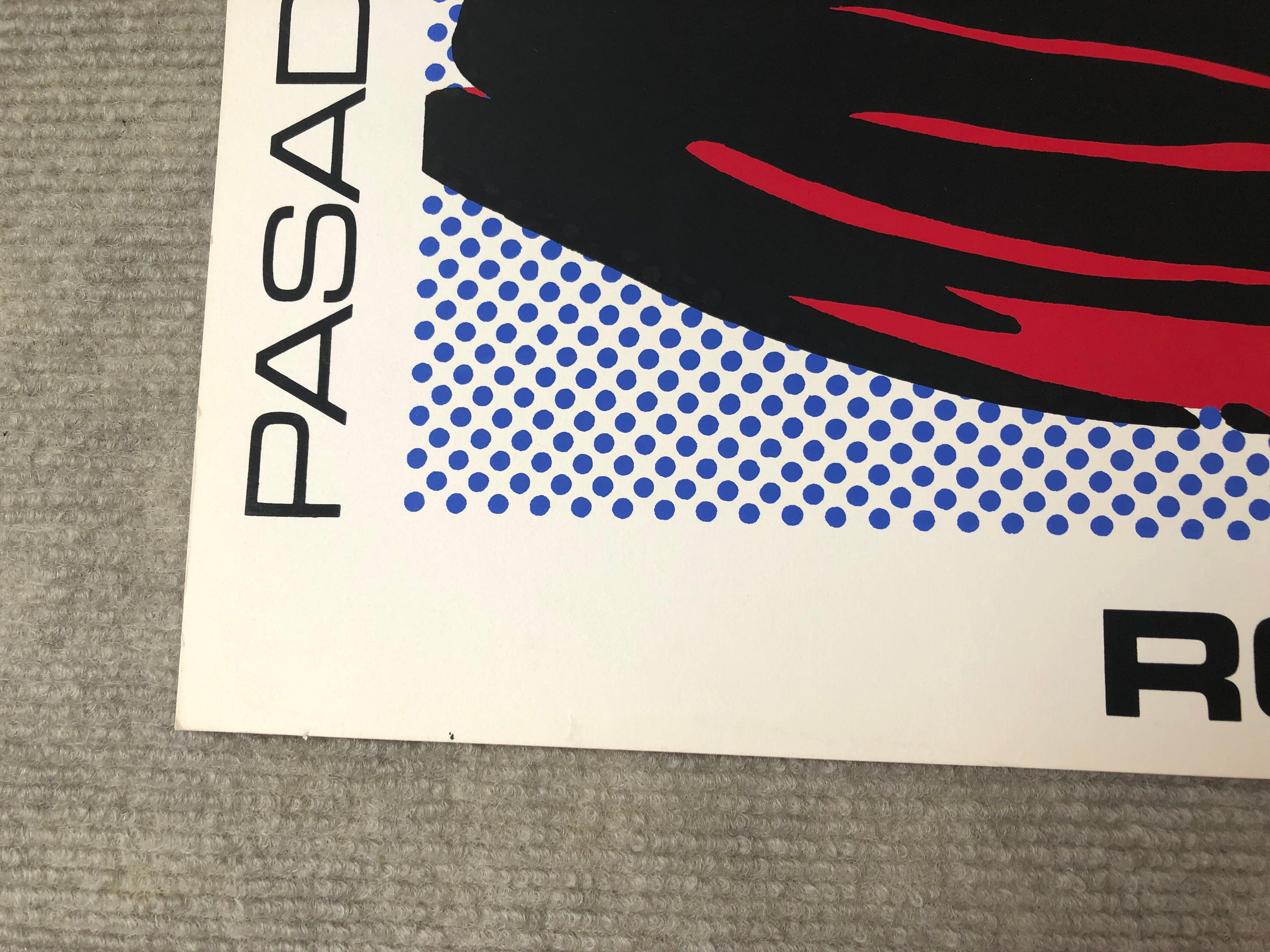 After Roy Lichtenstein-Brushstrokes-Original Poster For Sale 1