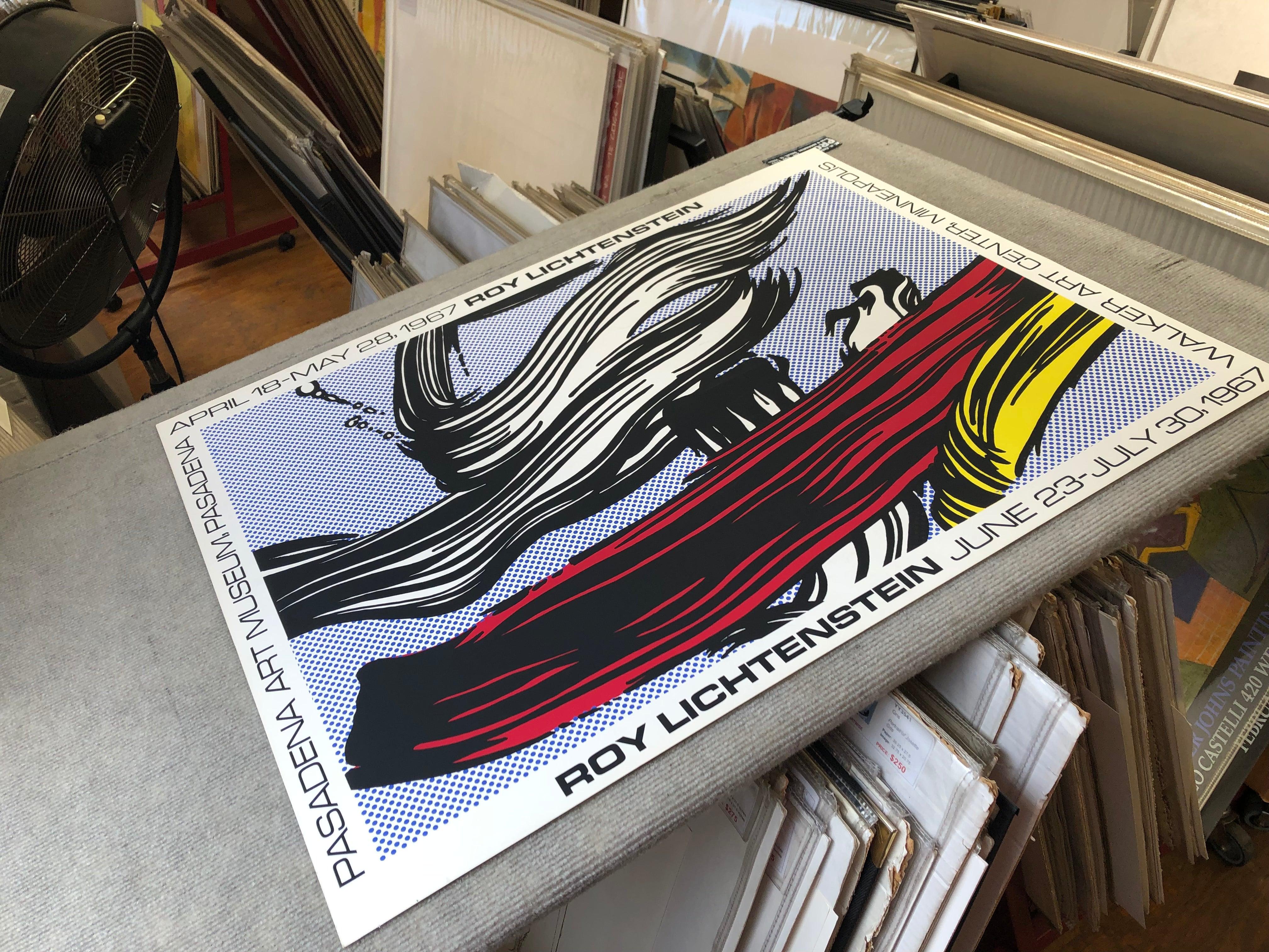 After Roy Lichtenstein-Brushstrokes-Original Poster For Sale 2