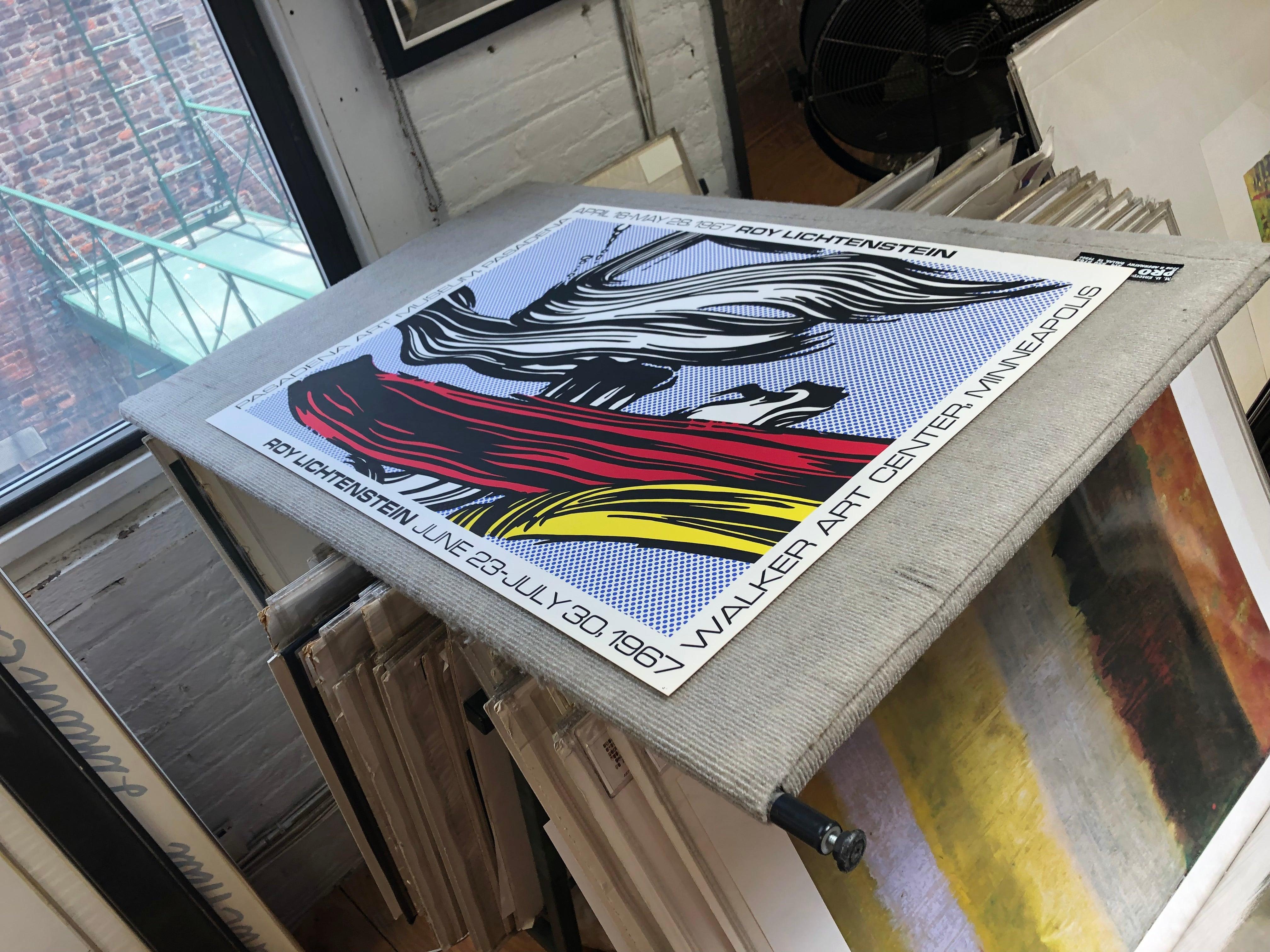 After Roy Lichtenstein-Brushstrokes-Original Poster For Sale 3