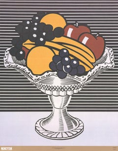 After Roy Lichtenstein 'Still Life with Crystal Bowl' Poster 2002